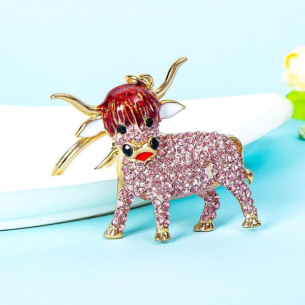 

keychains cute crystal calf for women car key chain 2021 trend fashion jewelry accessories gift llaveros para mujer, Silver