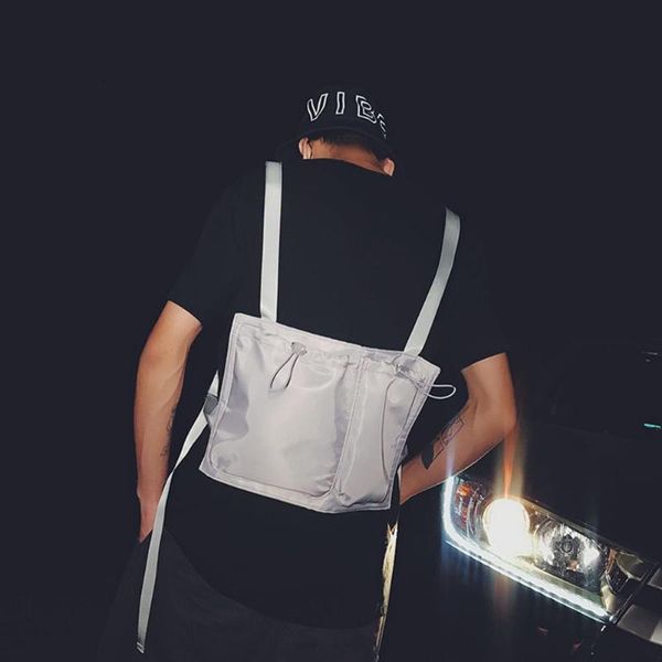 

backpack fashion backpacks wear-resistant multi-function men women hip hop vest knapsack outdoor travel rucksack