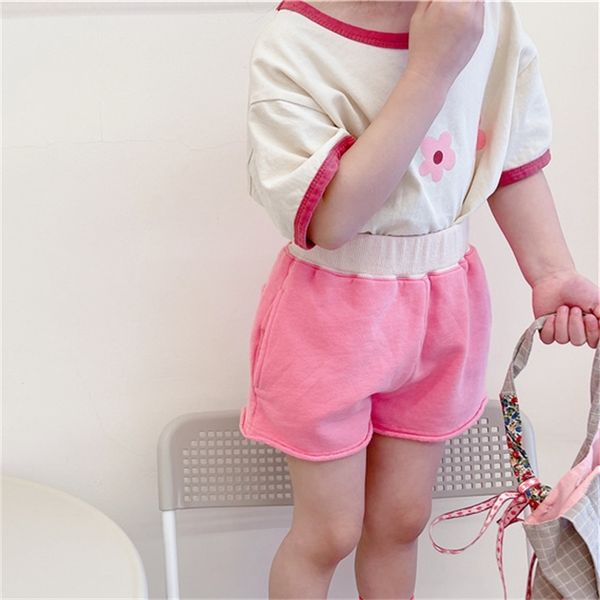 

summer arrival girls fashion cotton shorts kids korean design 210528, Black