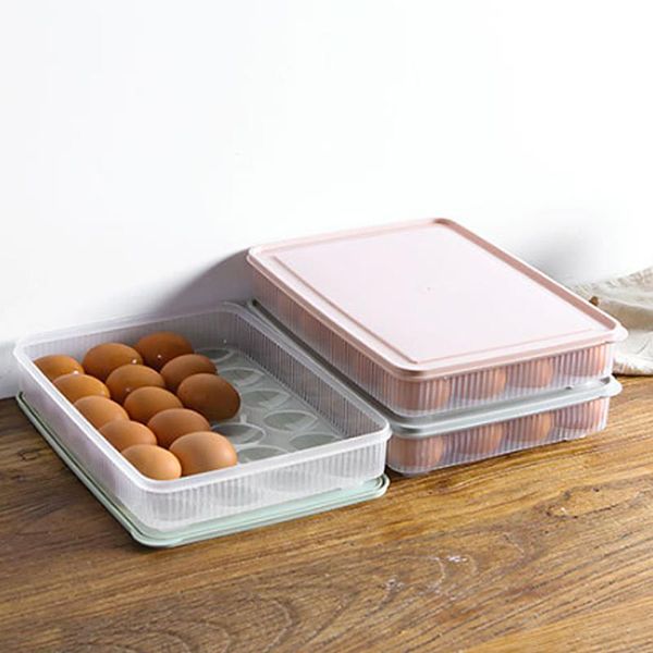 

kitchen storage & organization creative plastic 24 grid egg carton box eggs holder stackable er organizers container