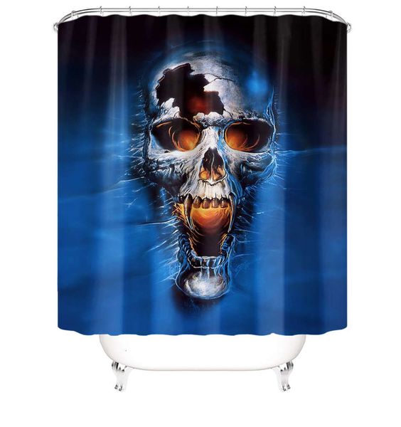 

3d digital printing polyter shower curtain