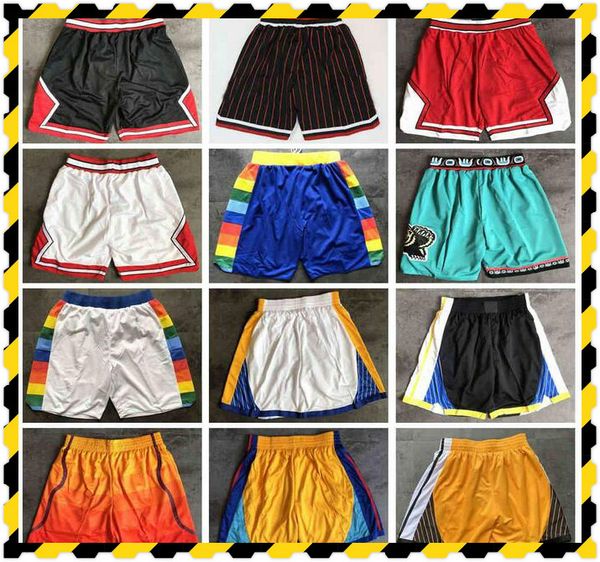 

mitchell & ness 2021 basketball wears shorts stitched mens hip-hop college pants just don pocket sweatpants classic white blue purple green, Black