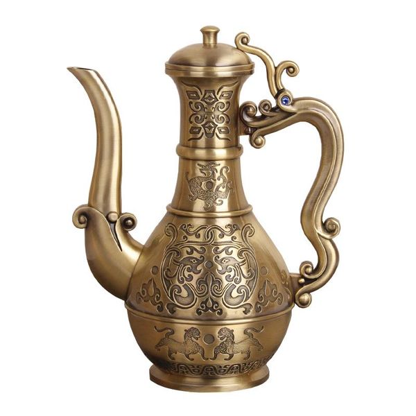 

hip flasks 770ml bronze wine pot european style art antique kettle drinkware