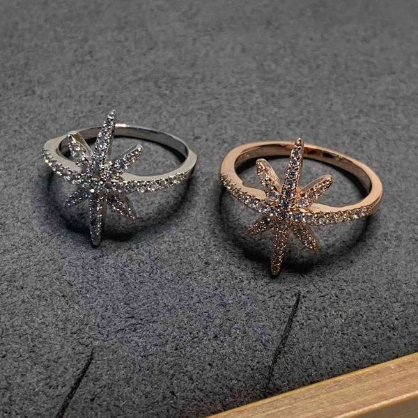 

family a classic meteor ring female star simple temperament meter word six pointed bracelet, Silver
