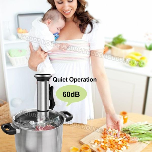 

low temperature slow cooker 1200w 10l capacity digital timer contro waterproof low noise sous vide immersion circulator 220v