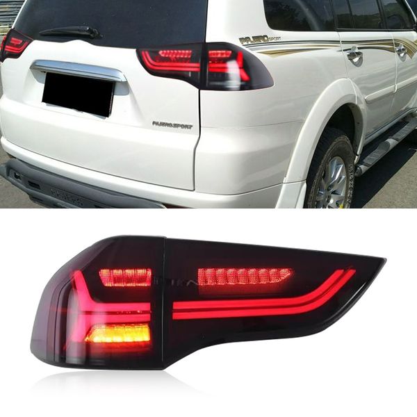 

1set car led taillight tail lights for mitsubishi montero sport pajero 2011 2012 2013 2014 2015 rear fog lamp brake light reverse