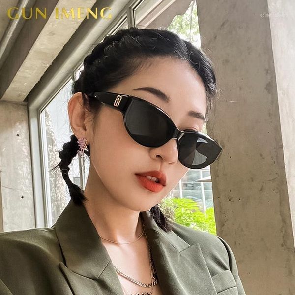 

sunglasses gcv for women 2021 luxury designer decorative sun glasses vintage men's lentes de sol mujer eyewear uv400, White;black