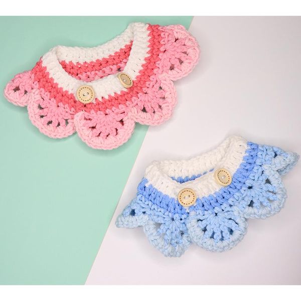 

pet wool collar cat dog knitted saliva towel scarf handmade new products