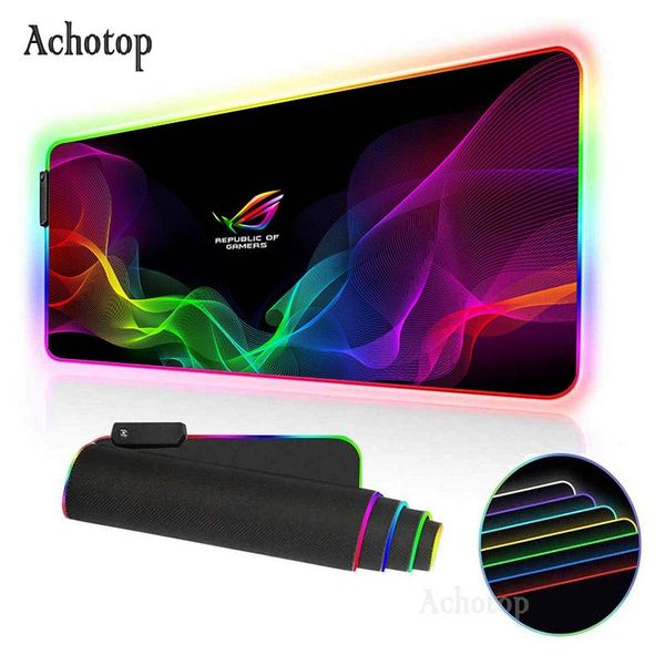 

mouse pads & wrist rests asus pad rog logo rgb large mat keyboard for pc computer gaming mousepad xxl desk gamer mousemat