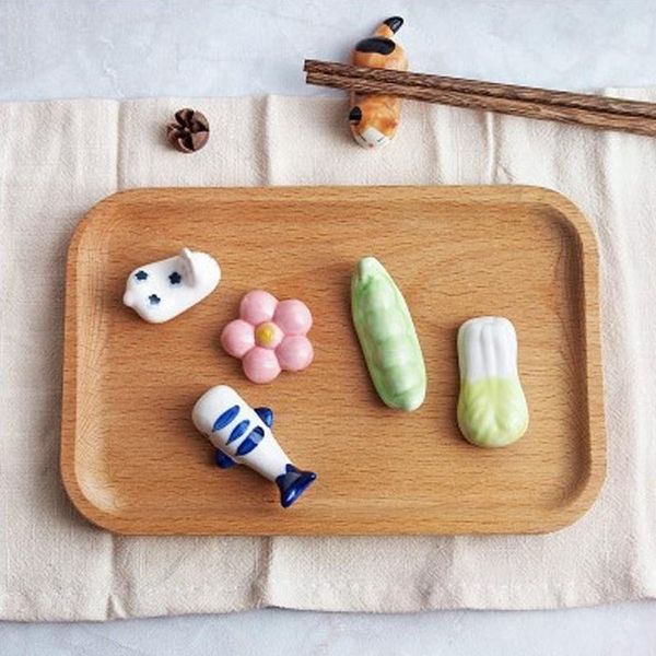 

chopsticks japanese ceramic chopstick rest home pillow creative decoration