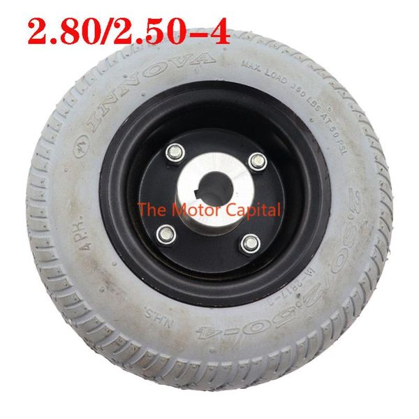 

motorcycle wheels & tires 9 inch wheel with hub 2.80/2.50-4 electric scooter trolley trailer solid without inner tube tyre and wheelchair ti