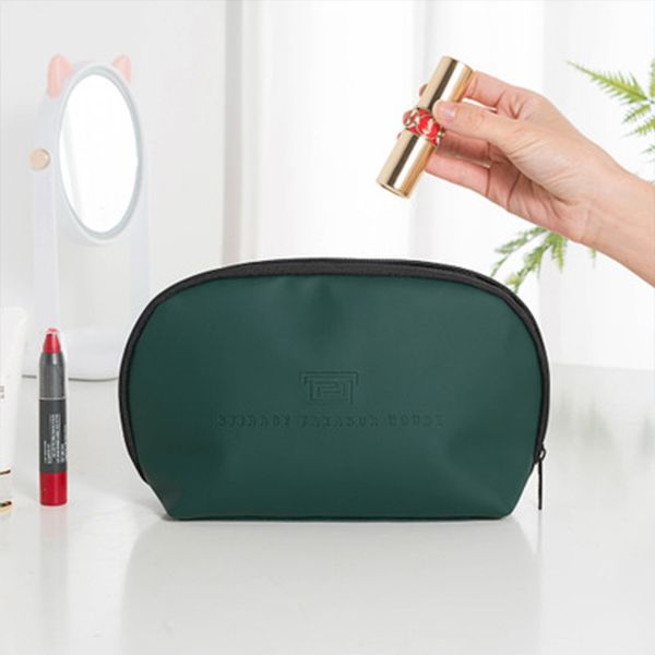 

new fashion pu ladies travel cosmetic bag multifunctional large capacity waterproof cosmetic storage box simple portable clutch
