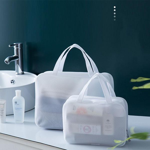 

storage bags large-capacity simple cosmetic bag wash transparent waterproof