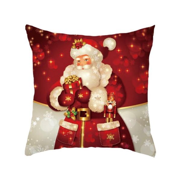 

pillow case peach velvet material pillowcase christmas day series home garden textile