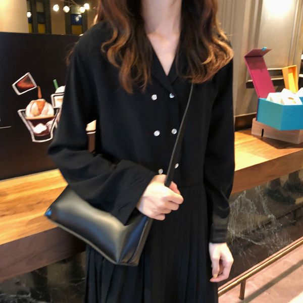 

2021 new spring japanese school women jk suit black double-breasted long sleeve pleated sun kawaii summer girl clothing ndrj, Black;gray