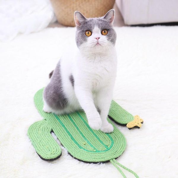 

cat toys toy set sisal cactus shape cushion nest scratching pad fish sleeping blanket