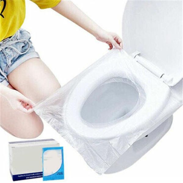 

toilet seat covers 30pcs disposable cover waterproof non slip portable wc pad mat individually wrapped for travel j8