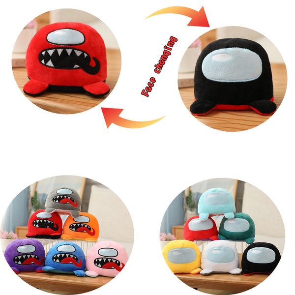 

game reversible among us plush stuff toys peluche doll wolf impostor flip two-sided toy kid warm gift