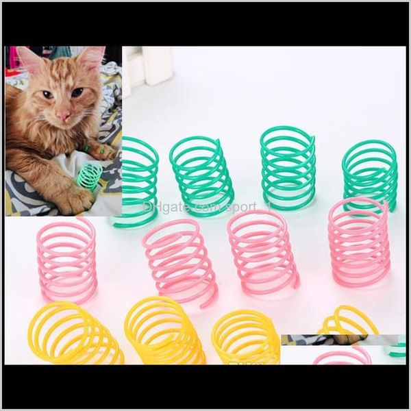 

pet wide durable heavy gauge plastic colorful springs cat toy playing toys for kitten 9d2xr jolky