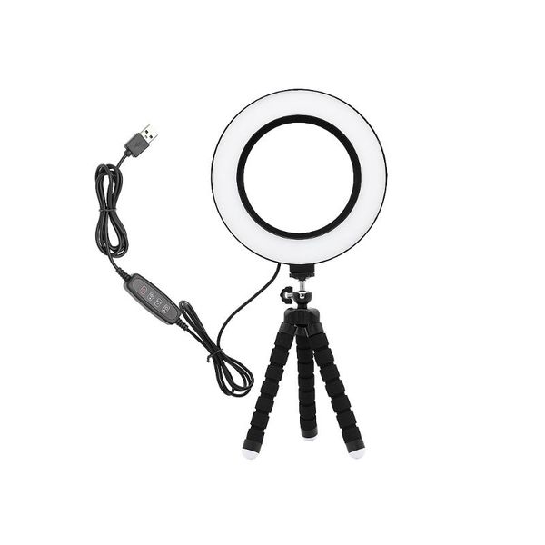 

new pgraphy dimmable led selfie ring light makeup p studio lamp for video vk live show with usb plug table tripod stand