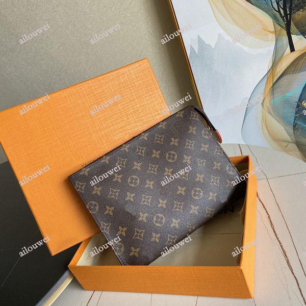 

travel toiletry toilet pouch 26 cm protection beauty case wash bag leather women clutch mono waterproof canvas men cosmetic bags luxurys des