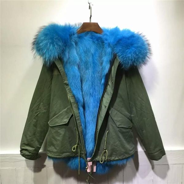 Cappotto da donna in pelliccia sintetica blu cielo invernale spesso caldo giacca interna da donna 2021