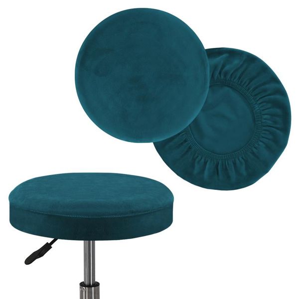 

chair covers 2pc velvet round cover bar stool elastic seat home slipcover