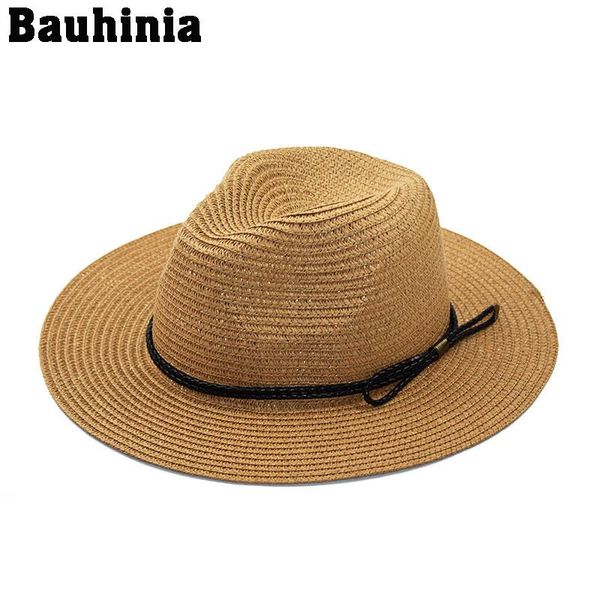

wide brim hats bauhinia panama hat summer sun for beach straw men uv protection cap, Blue;gray