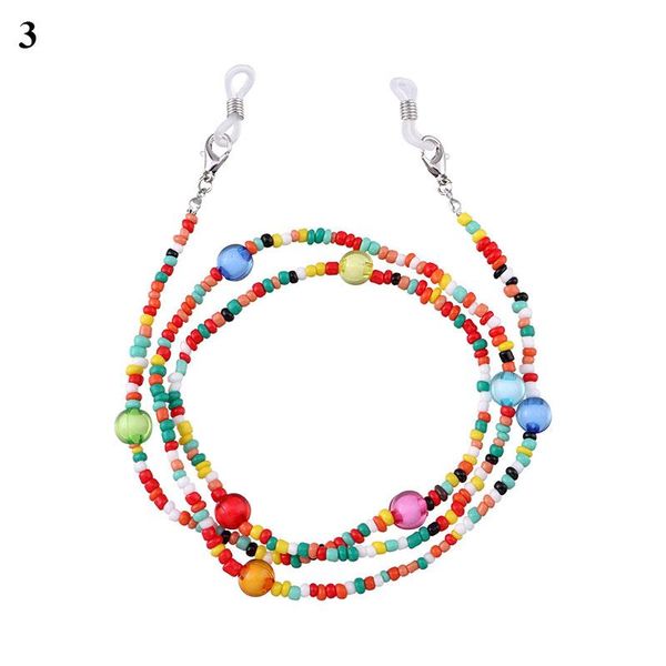 

sunglasses frames retro beads glasses chain bohemian hangs masks strap women lanyard anti slip for eyeglass eyewear accessories, Silver