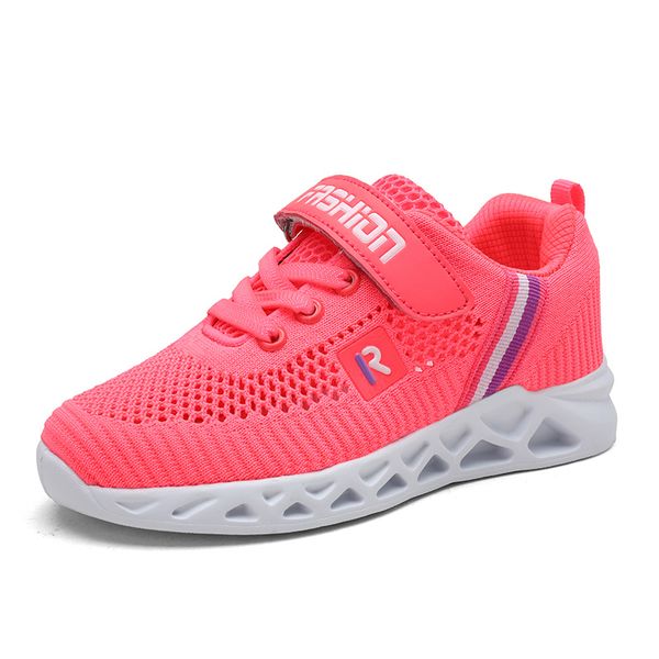 

2021 new mesh kids sneakers girls lightweight children shoes casual breathable girl shoes non-slip girls sneakers zapatillas, Black
