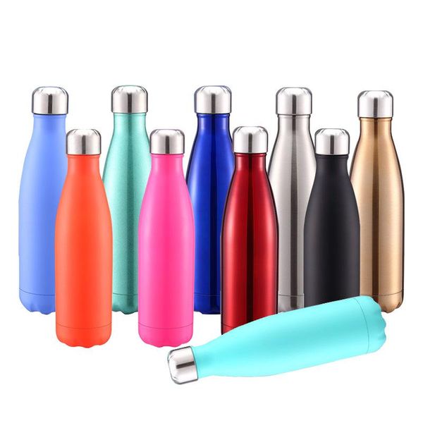 

water bottle mug sports 304 stainless steel creative color coke vacuum insulation