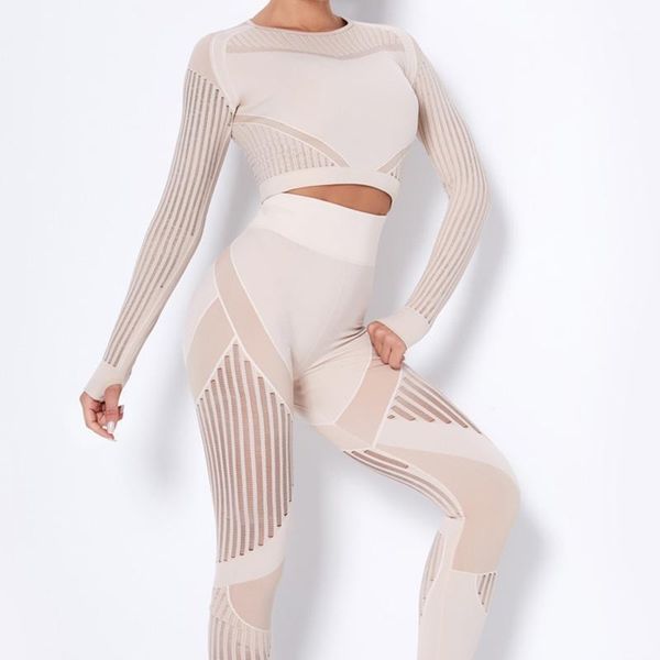 

yoga outfits 2 piece hollow out seamless set sport women black crop bra leggings workout gym suit fitness sets1, White;red