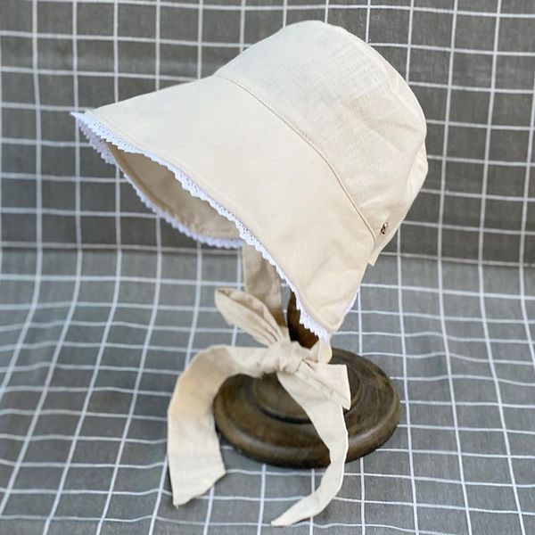 

wide brim hats sweet princess style lace up fisherman's hat japanese summer thin big sunscreen cap basincaps, Blue;gray