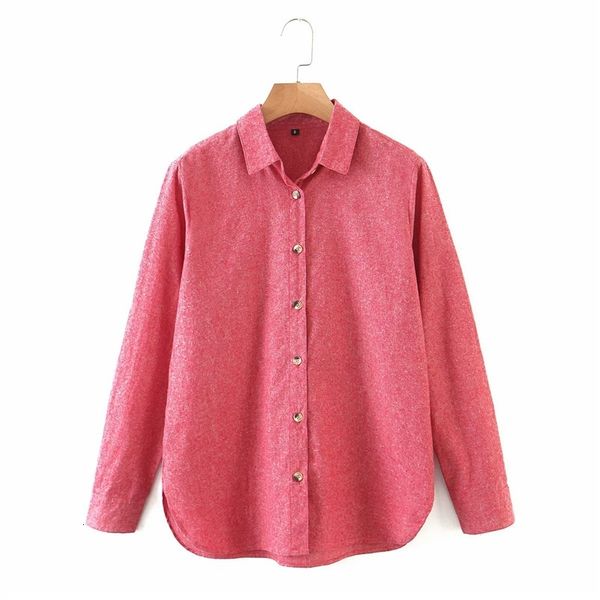 

women's blouses & shirts women casual autumn cotton red long female classic style sleeve solid loose streetwear blusas mujer, White