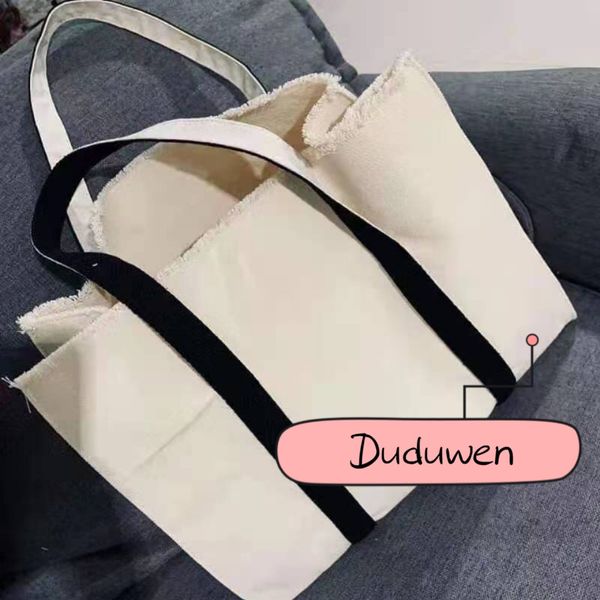 

classic c canvas shopping bag printed fashion beach bag chain travel tote wash bag printed letters cosmetic storage case