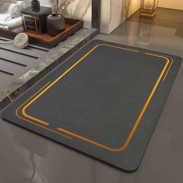 

water entrance bathroom anti skid absorbent toilet door household mat