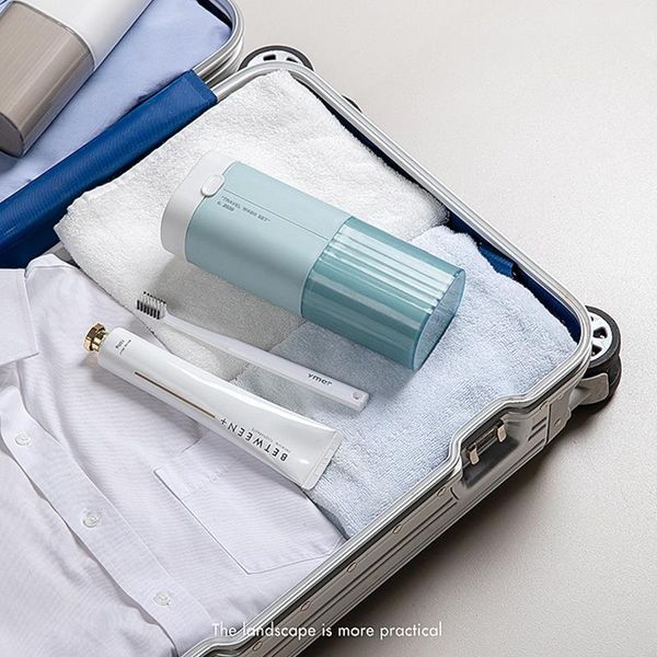

storage bottles & jars travel toothbrush toothpaste case cover holder portable hiking camping box wash cup cosmetic