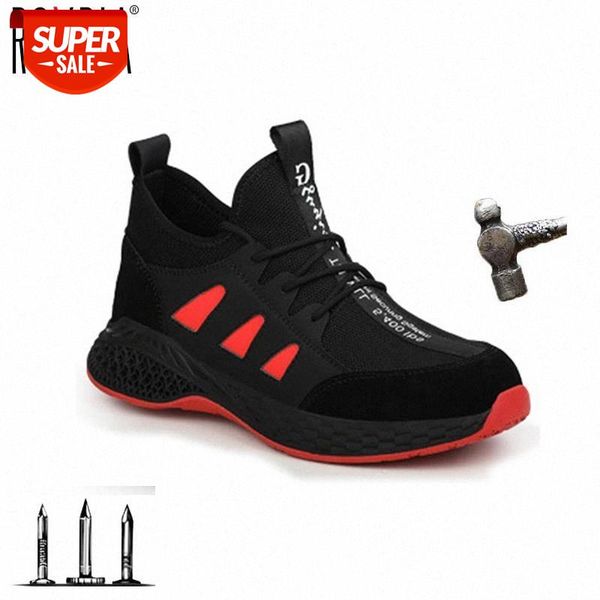 

dropshipping ultralight steel toecap men boots safety shoes work sneakers breathable outdoor plus size 36-46 roxdia rxm251 #dd7d
