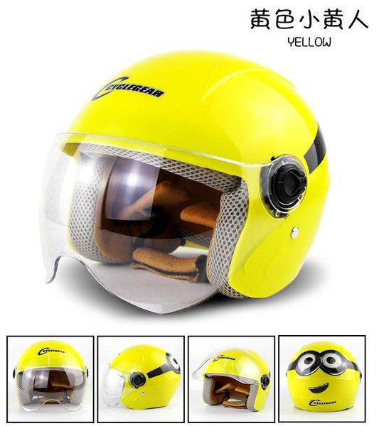 

motorcycle helmets kids scooter helmet cute visor open face for children electric bike cascos enfant boys girls