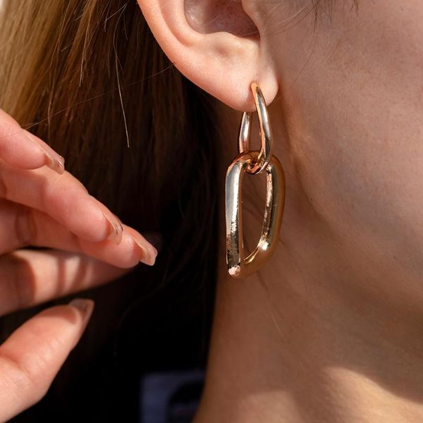 

dangle & chandelier fashion alloy unique irregular geometric drop earrings for women punk jewelry gothic brinco accessories gifts 2021, Silver