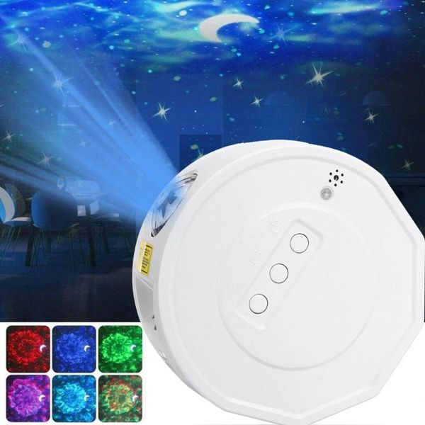 

lamp holders & bases led light music galaxy starry water wave projector night decor xmas gift
