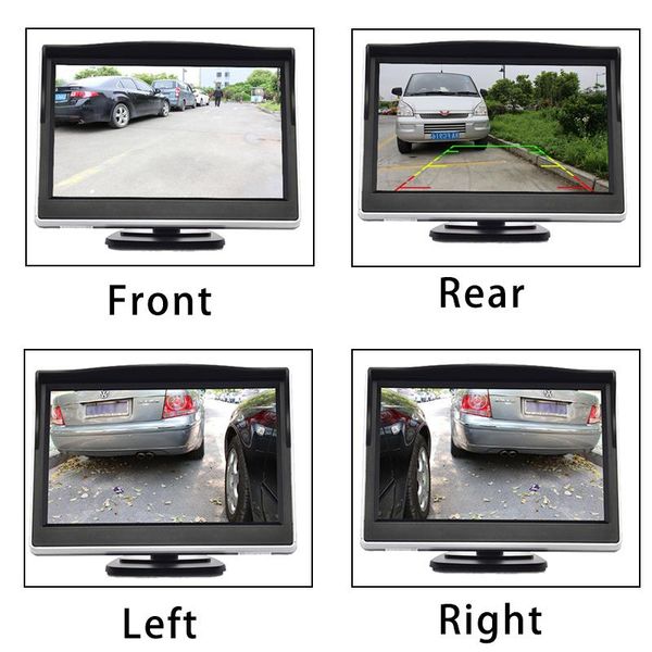 

car rear view cameras& parking sensors 2021 style side camera with 5 inch screen system