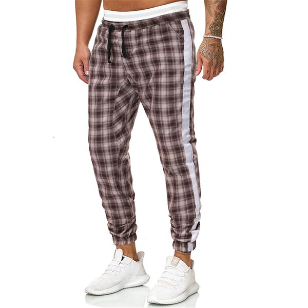 

ew arrival restore/winter men fashion plaid trend casual broek, Black