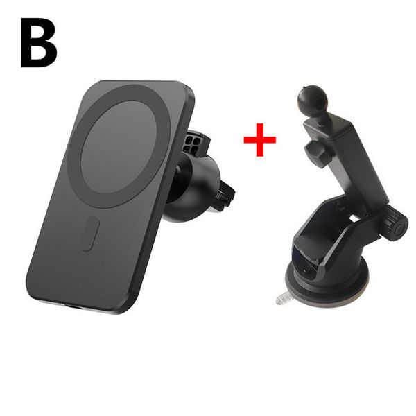 15W Halolock Magnetic Car Charger Mount para iPhone 11 12 Pro Max Magsafing Charging Fast Wireless Carreira de telefone para Xiaomi Samsung S10 5JLS