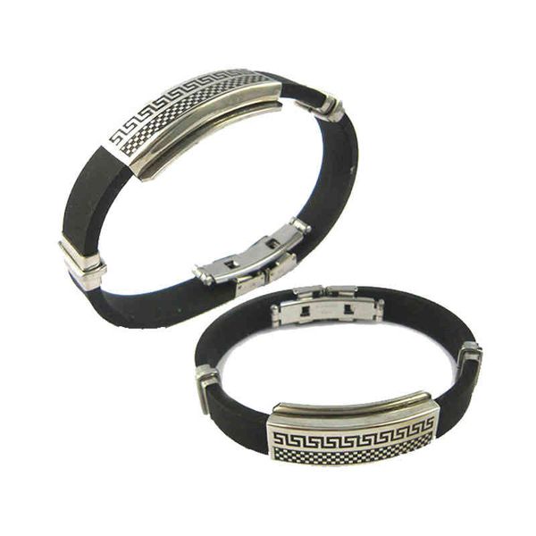 

custom womens leather wristband gifts recsed multi color mens stainls steel bracelet, Golden;silver