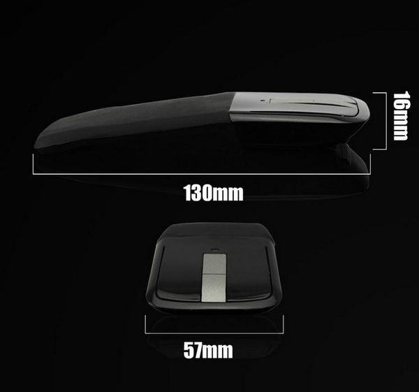 

mice 2.4ghz foldable wireless mouse folding arc touch mause computer gaming for surface pc laptop