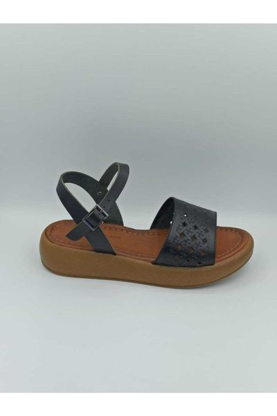 

sandals women's leather, Black