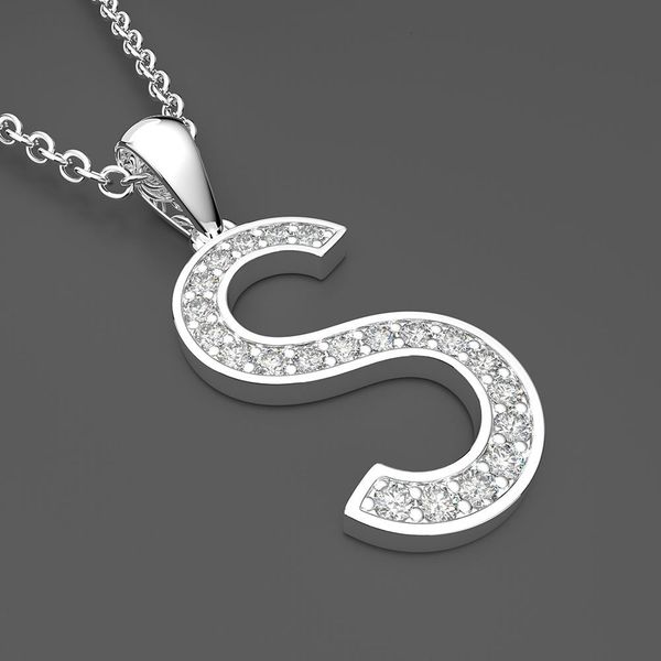 

hbp fashion luxury new simple letter s collar pendant japanese and korean temperament personality sweater chain, Silver