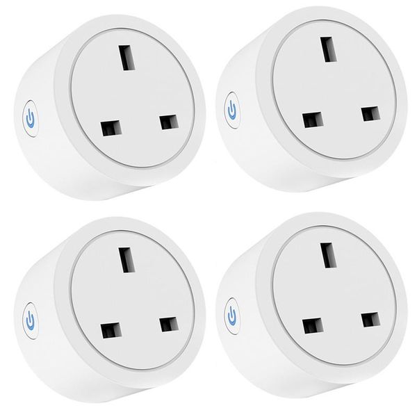 

smart power plugs tuya wifi socket plug 16a with measurement uk smartthing voice control app remote works alexa