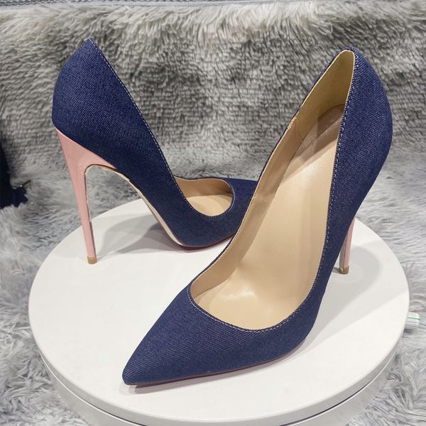 

dress shoes women's high heels, sexy, fashionable,, pointed, light, fabricdenim color matchinghigh,heels,sexy,fashionable,pointed,light, Black